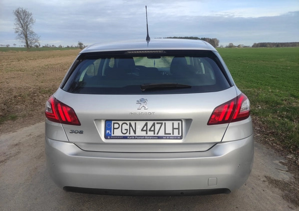 Peugeot 308 cena 29900 przebieg: 139000, rok produkcji 2013 z Kłecko małe 352